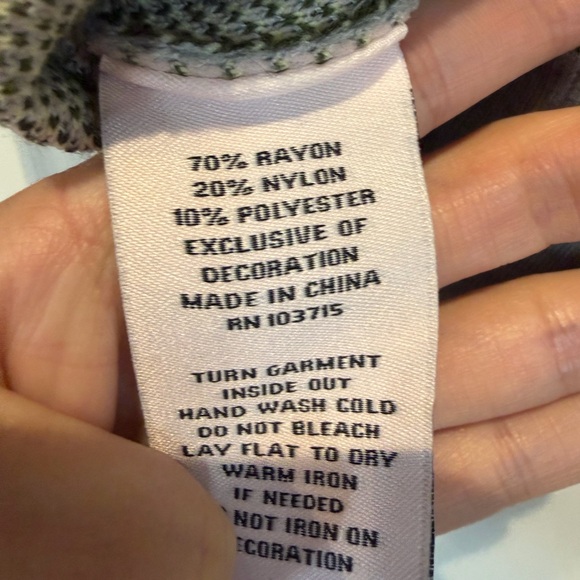 Nanette Lepore Gray Floral Embroidered Crewneck Sweater - Picture 7 of 7